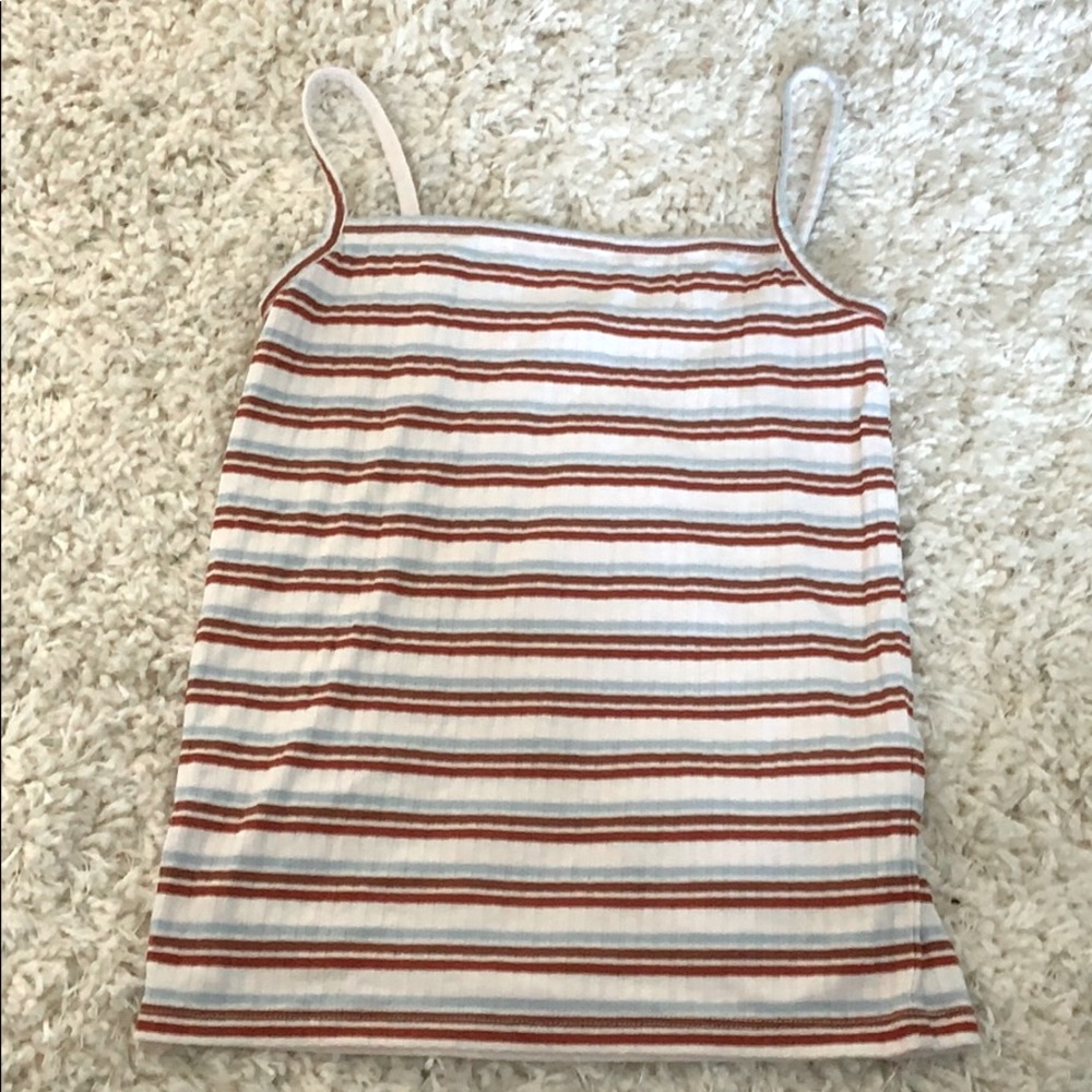 Madewell red, white and blue tank top.